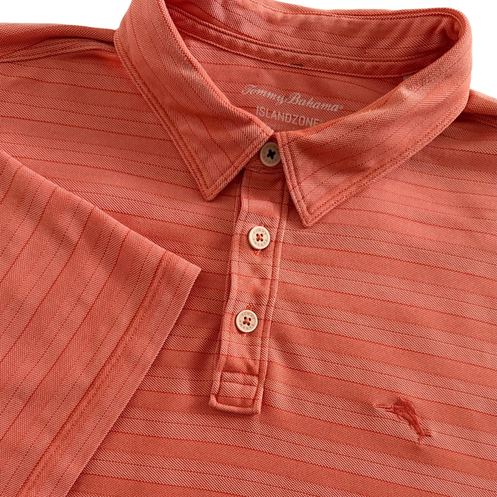 Tommy Bahama Islandzone Polo In Coral Men’s Xl Short Sleeve